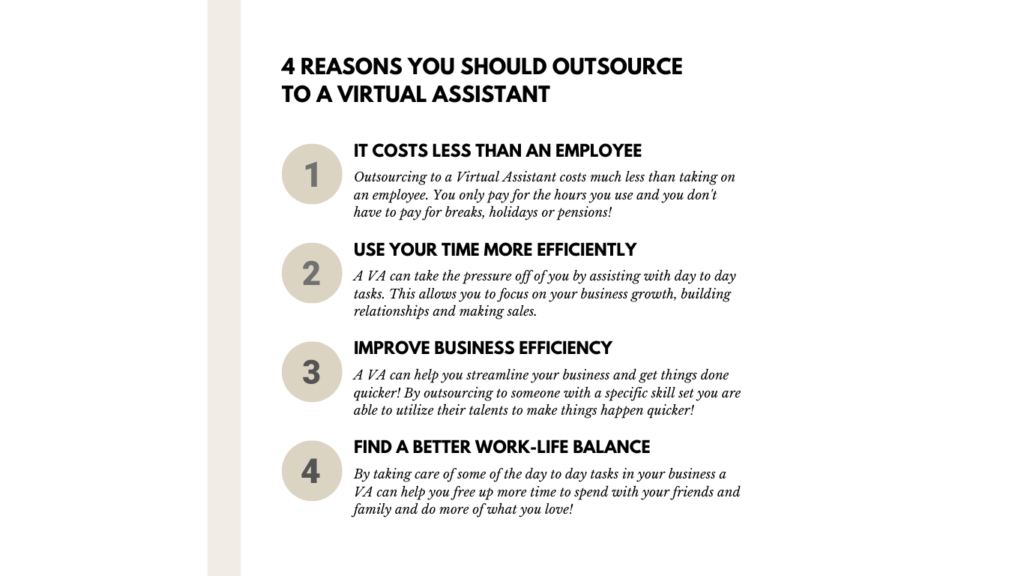 4 reasons you should outsource to a virtual assistant